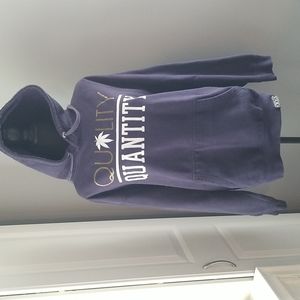 Quality over Quantity Black Hoodie